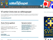 Tablet Screenshot of alltomsallskapsspel.se